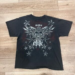 MMA Elite Black Graphic Men's Tee